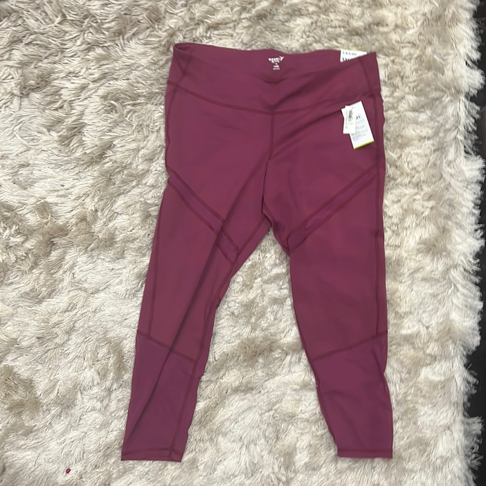 Maroon Active Leggings